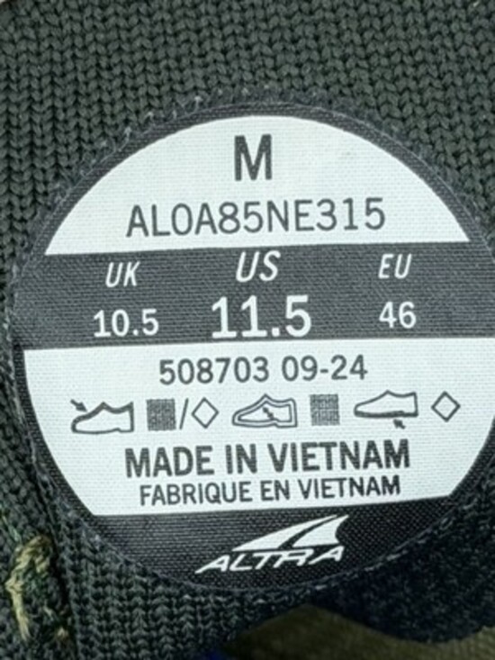 Altra Escalante 4 Road Running Shoes Mens Size 11.5 Green ALOA85NE001 - Picture 7 of 7